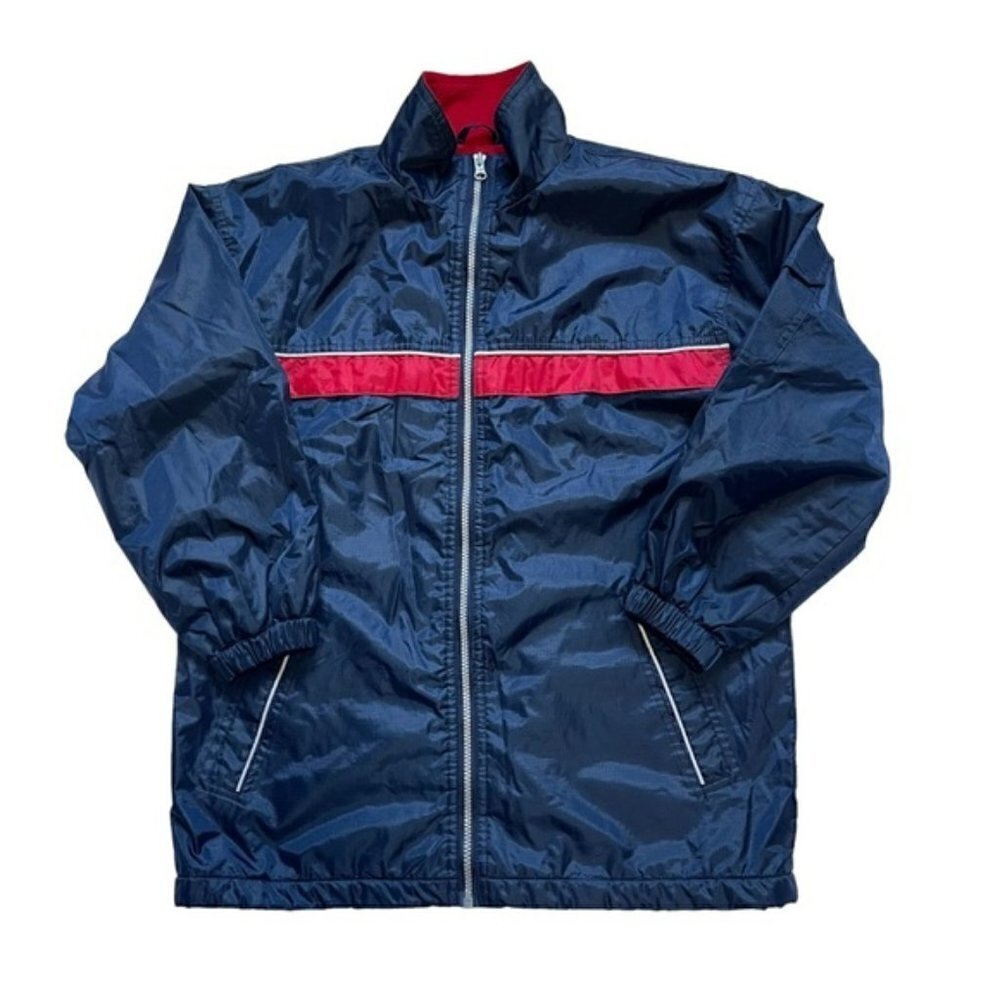 ISPO Navy Retro Windbreaker Oversized Jacket US 12